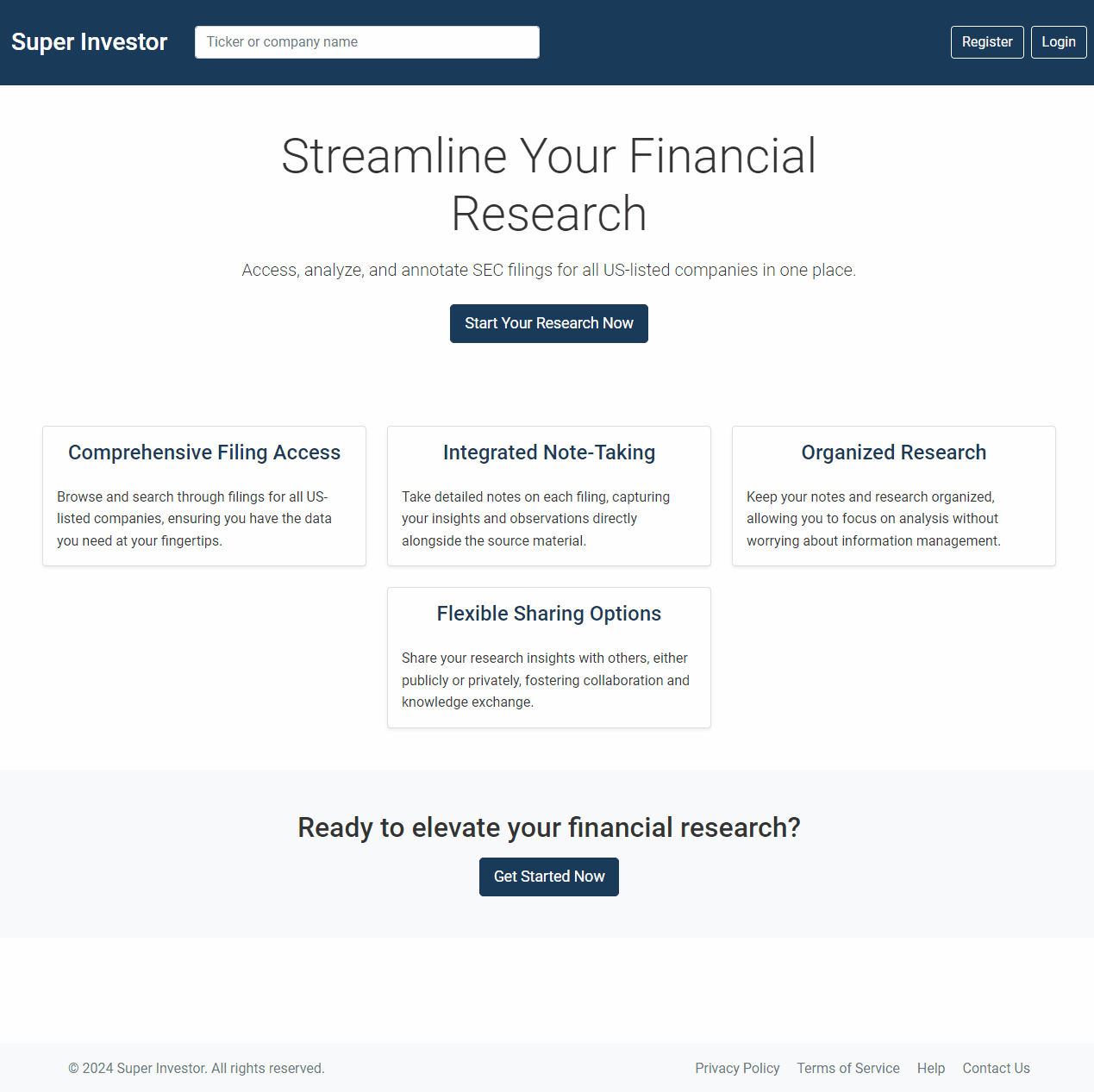 Comprehensive Filing Access